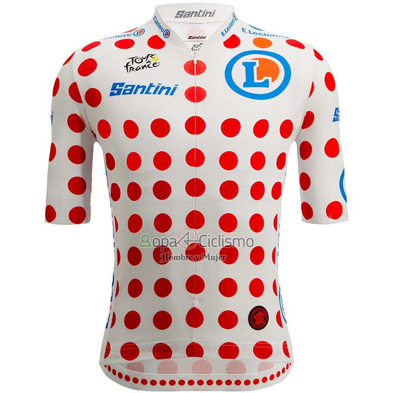 Tour DE Francia Ropa Ciclismo Culotte Corto 2023 Hombre Mangas Cortas Rojo